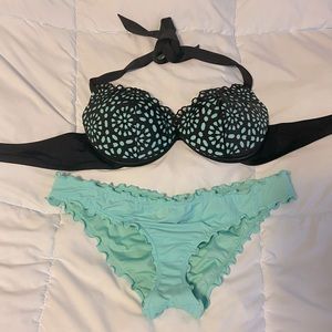 Mesh Top Bikini